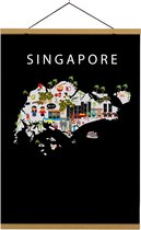 Kaart van Singapore | B2 poster | 50x70 cm | Maison Maps