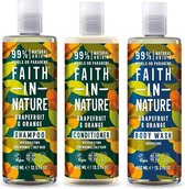 Faith in nature grapefruit en orange shampoo, conditioner en body wash