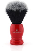 Premium rood scheerkwast zwart en wit synthetisch haar hoge kwaliteit hars handvat baard en snor uiterlijke verzorging (Synthetic Shaving Brush)