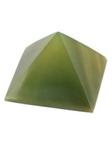 Agaat groen piramide 30 mm (gekleurd)
