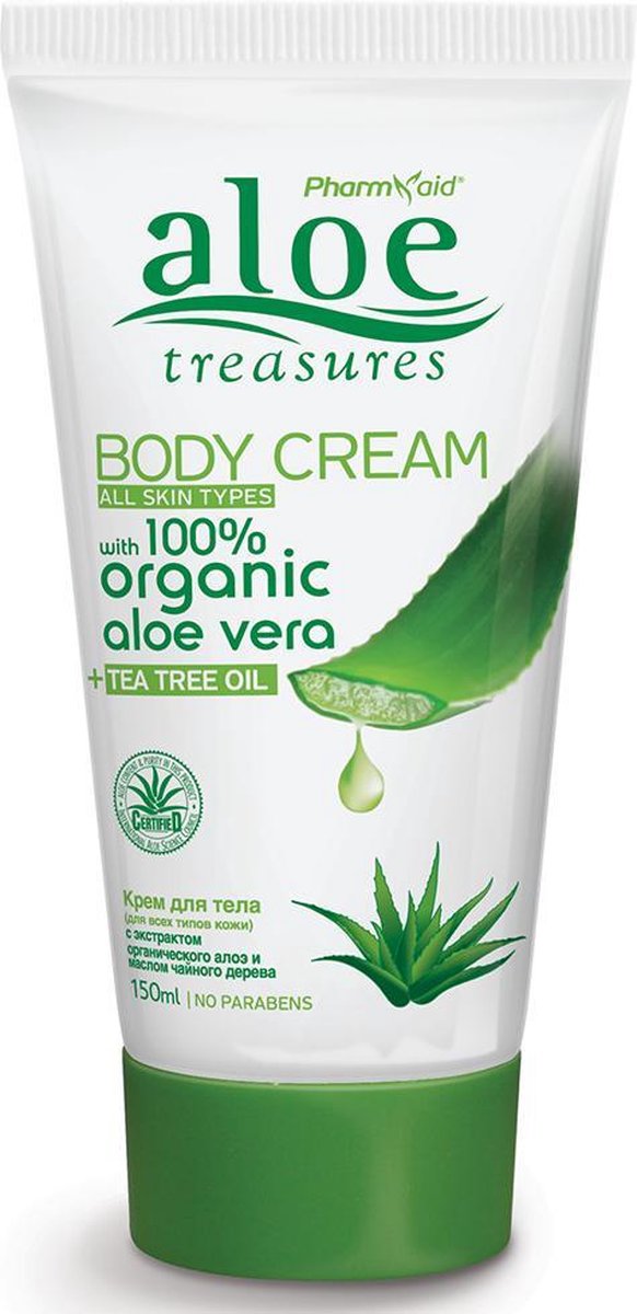 Goedkoopste Pharmaid Aloe Treasures Body Cream Tea Tree Oil 150ml | All Skin