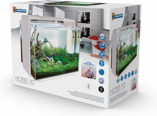 Relatief voor Schoolonderwijs Superfish Aquarium Home 110 Led - Aquaria - 110 l Wit | bol.com