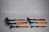 Big Leaf 6 delig Hamer set met Fibersteel