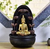 Fontein Boeddha Chakra 40 cm hoog - fontein - interieur - fontein voor binnen - zen - waterornament - cadeau - kerst - nieuwjaar - geschenk - relatiegeschenk - origineel - lente -