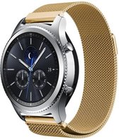 By Qubix Milanees bandje - Samsung Gear S3 - Goud - Large