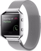 By Qubix - Milanese FitBit Blaze horloge band alleen voor Fitbit Blaze - Zilverkleurig