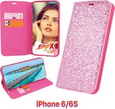 EmpX Telefoonhoesje - Book Case - Geschikt Voor Apple IPhone 6 - Roze