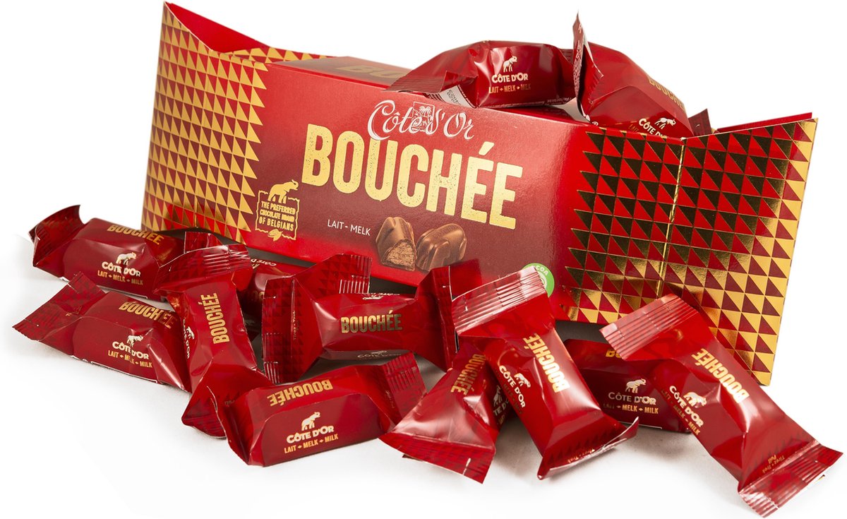 Côte d'Or Kerst Cadeau - Chocolade Bonbons Bouchée - 12 stuks