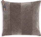 Coussin Knit Factory Beau - Taupe - 50x50 cm