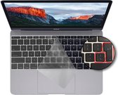 Toetsenbord  cover beschermer  TPU keyboard protector EU Toetsenbord Indeling voor Apple MacBook Retina 12 ( A1534 ) / Pro 13.3 ( A1708 )  - Transparant