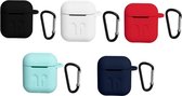 Siliconen Hoesje Airpods Zwart | Case |  Skin | Soft TPU | Ultra Dun