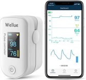 iCare Wellue Saturatiemeter met Bluetooth & VIHEALTH-app - Hartslagmeter - Oximeter - Zuurstofmeter - Saturatiemeters - Zuurstofmeter vinger - Pulse oximeter