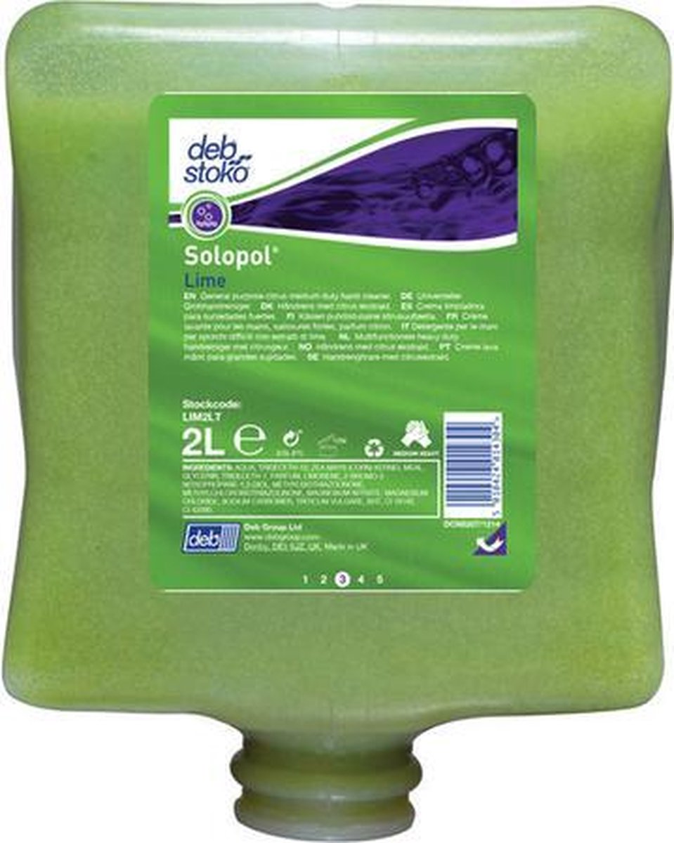 Deb | Stoko Solopol Lime | 2 liter | 4 stuks