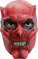 Partychimp | Gezichtsmasker Duivel Rood | Halloween & Horror | One Size