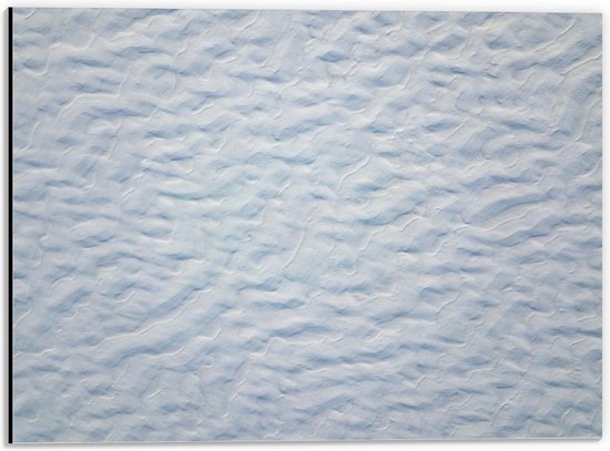 Dibond - Wit zand - 40x30cm Foto op Aluminium (Wanddecoratie van metaal)