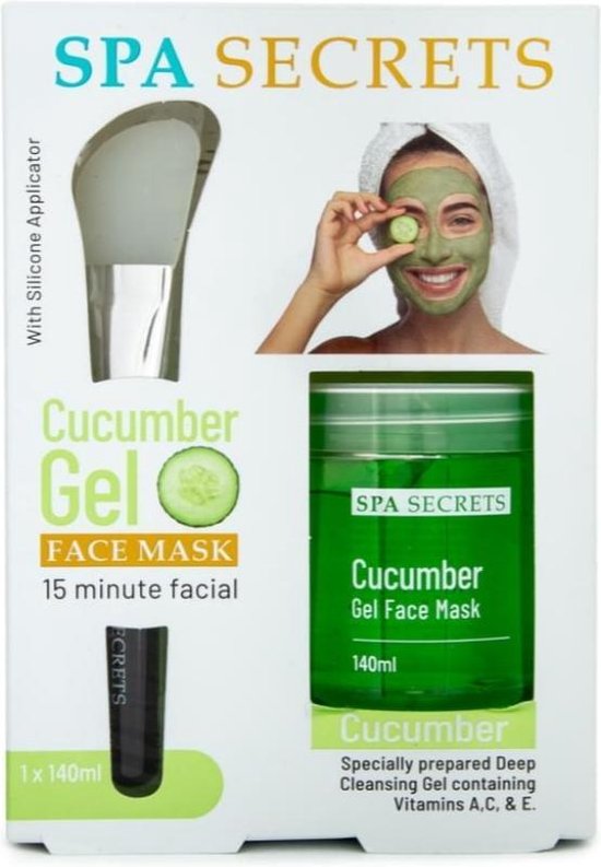 spa secrets - komkommer - Vitamine A C en E - Gel - Gezichtsmasker -... |  bol.com