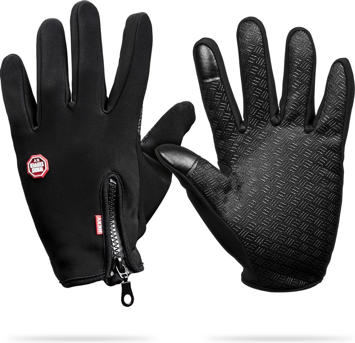 Waterafstotend & Windproof Thermische Touchscreen Handschoenen I Zwart I  SMALL | bol