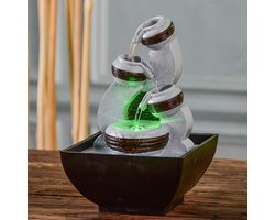 Fontein Kara 18 cm - fontein - interieur - fontein voor binnen - relaxeer - zen - waterornament - cadeau - geschenk - kerst - nieuwjaar - verjaardag - relatiegeschenk - origineel - lente - zomer - lentecollectie - zomercollectie - afkoeling - koelte