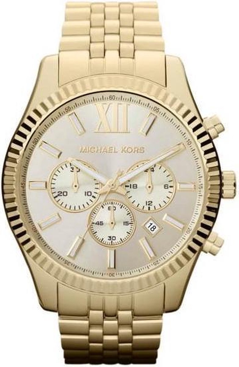 Michael Kors - Heren Horloge - Goud | bol.com