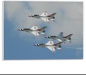 Forex - Straaljagers in de Lucht - 40x30cm Foto op Forex