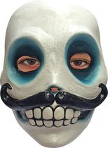 Partychimp Monsieur Catrin Skelet Gezichts Masker Halloween Masker voor bij Halloween Kostuum Volwassenen - Latex - One-size