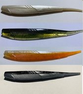 Shads - 4 stuks - Roofvissen - Snoekbaars- Assortiment - Softlures