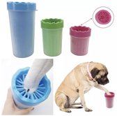 2 In 1 Premium Hondenpoten Reiniger Blauw | Mud Buster | Borstel Hond / Kat| Hondenpoot wassen | Hond Schoonmaken na Wandeling | Schone Hondenpoten | Potenreiniger | Honden Schoonmaak | Pootj