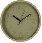 HOOMstyle Klok Jungle - Wandklok - Rond 3D effect - Ø30cm - Groen / Legergroen