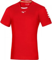 Mizuno Sportshirt - Maat S  - Mannen - rood/wit