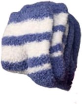 Warme Comfy Home sokken - Huissokken - Sokken - kindersokken  - Paars / Wit - Maat 23 - 30 - 2 paar