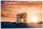 Forex - Arc de Triomphe in Parijs - 60x40cm Foto op Forex