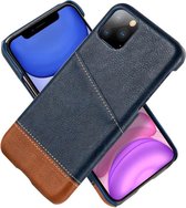 Card Case voor Apple iPhone 12 | Hoge Kwaliteit PU Leren Back Cover | Luxe Telefoonhoesje | Pasjeshouder | Blauw