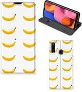 Telefoon Hoesje Geschikt voor Samsung Galaxy A20s Flip Cover Banana