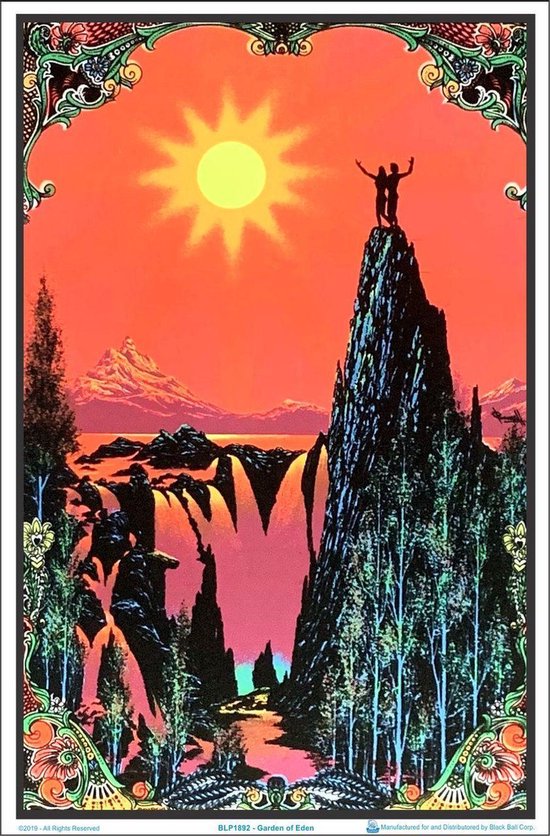 Garden Of Eden - Blacklight Poster