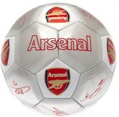 Arsenal Voetbal Handtekeningen - Maat 5 - Zilver