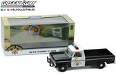 Ford F-100 1975 "California Highway Patrol" Zwart - Wit 1-18 Greenlight Collectibles