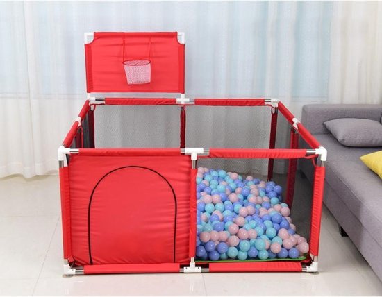 Grondbox | rood s | kruipbox | speelbox | playpen | baby | peuter en kind afscherming | gigantische baby box | kinderbox