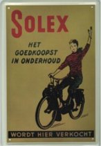 SOLEX - Wordt hier verkocht - Metalen reclamebord - 10 x 15 cm - Wandbord
