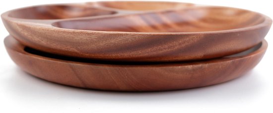 Khaya - assiette de service en bois - assiette à tapas - assiette à sushi - cadeau durable