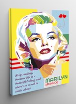Canvas WPAP Pop Art Marilyn Monroe - 50x70cm