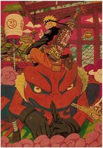 Naruto Gamabunta Anime Vintage Poster 51x35