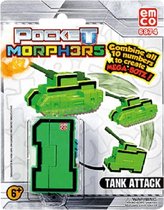 Pocket Morphers - cijfer 1 - Tank Attack - groen