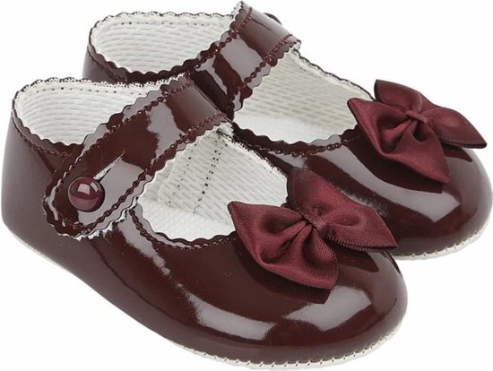 BAYPODS | Baby Lakschoentjes met Strikje | BORDEAUX | Mt 16 (1-3 mnd) |  bol.com