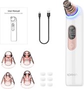 Blackhead led Vacuüm Remover  - 4 in 1 Elektrische Home Microdermabrasie Verwijderaar - Gezichtverzorging + Gezichtreiniging + Gezicht Peeling + Gezichtmassage  - Mee-eter - Acne - Poriën Rem