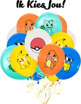 Pokemon Ballonnen - 10 Stuks - Pokemon Speelgoed - Ballonnen Verjaardag