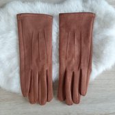 Yoonz - handschoenen met stiksel - touchscreen handschoenen - one size - camel