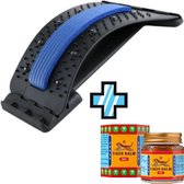 Backstretcher Inclusief Tijgerbalsem Gratis - Verstelbare Rugstretcher voor Rug massage tegen Rugklachten & Rugpijn - Houding Correctie & Massage