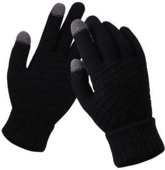 WP gants homme hiver - gants femme hiver - Écran tactile - Zwart