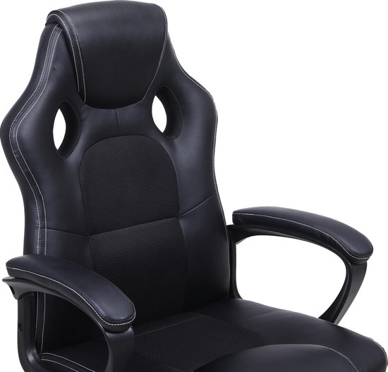 Alora Gaming stoel LB-Racestoel zwart - Bureaustoel - Gaming Chair - gamingstoel - game stoel - game chair - kunstleer - verstelbaar in hoogte - Gamestoel - Alora