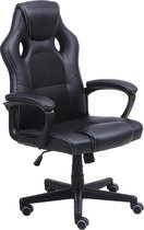 Alora Gaming stoel LB-Racestoel zwart - Bureaustoel - Gaming Chair - gamingstoel - game stoel - game chair - kunstleer - verstelbaar in hoogte - Gamestoel